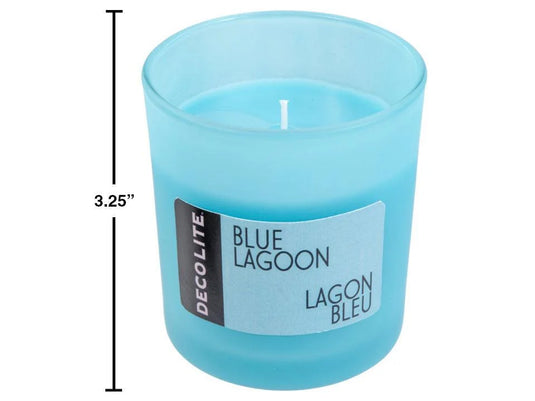 Deco Lite Jar Candle, 4.5oz, Blue Lagoon, color label