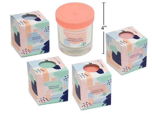DecoLite Jar Candle w/ Silicone Lid , gift box