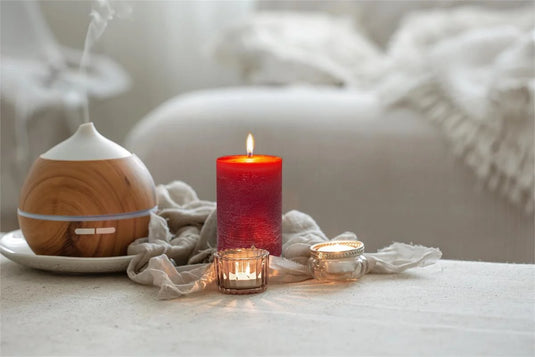 KG Enlighten 4" Scented Pillar Pomegranate (Az)