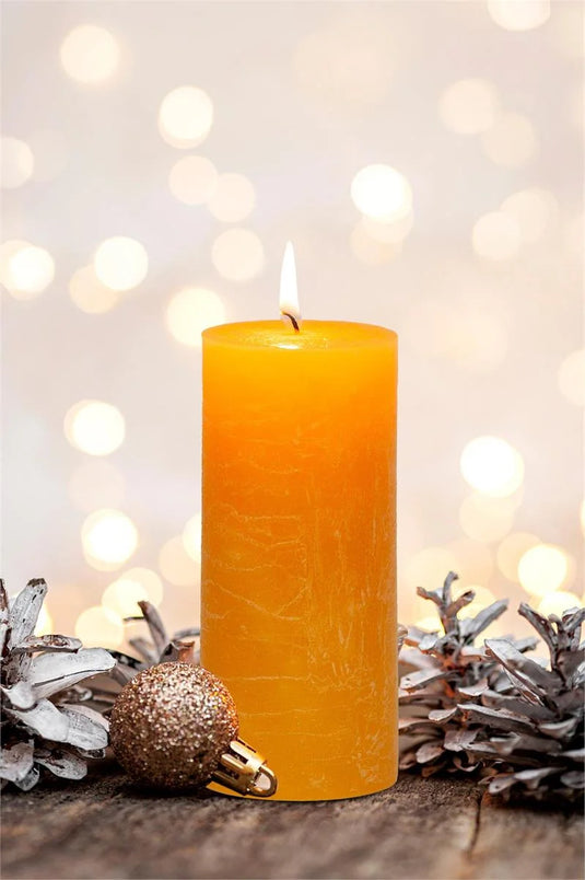 KG Enlighten 6" Scented Pillar Jasmine Sandalwood, 72Hrs (Az)