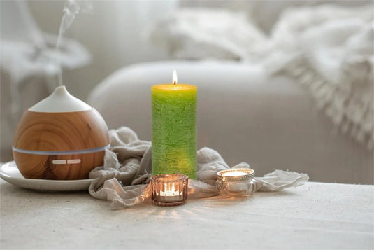 KG Enlighten 6" Scented Pillar Thai Lemongrass, 72Hrs (Az)