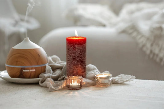 KG Enlighten 6" Scented Pillar Pomegranate, 72Hrs (Az)