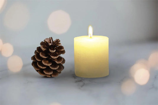 KG Enlighten 3Pk 2" Min Pillars Scented, Vanilla Flower (Az)