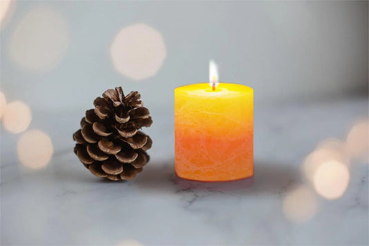 KG Enlighten 3Pk 2" Min Pillars Scented, Jasmine Sandalwood (Az)