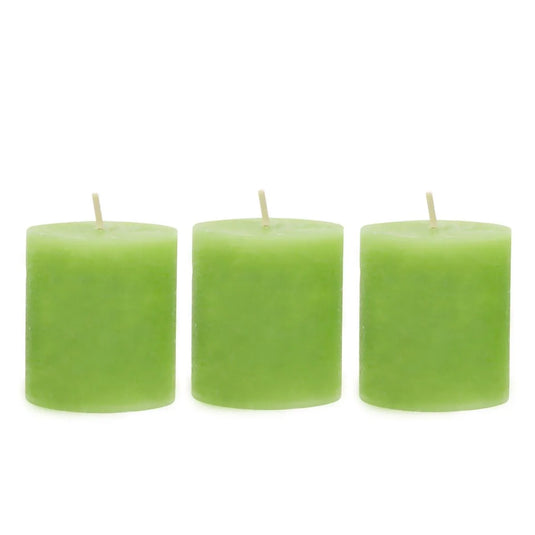 KG Enlighten 3Pk 2" Min Pillars Scented, Thai Lemongrass (Az)