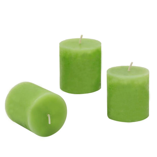 KG Enlighten 3Pk 2" Min Pillars Scented, Thai Lemongrass (Az)