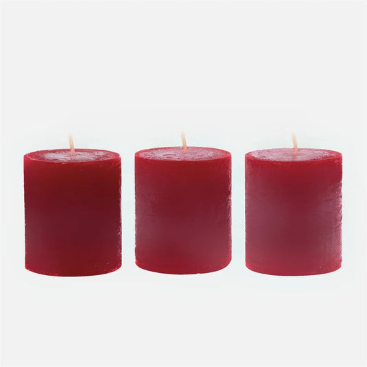 KG Enlighten 3Pk 2" Min Pillars Scented, Pomegranate (Az)