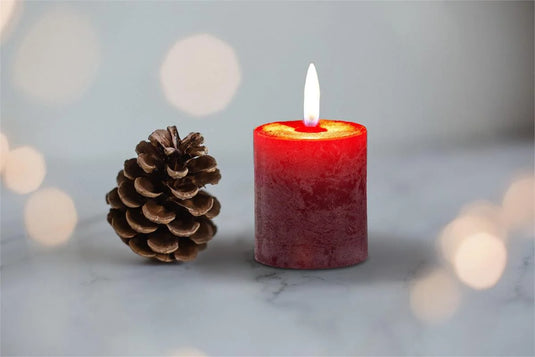 KG Enlighten 3Pk 2" Min Pillars Scented, Pomegranate (Az)