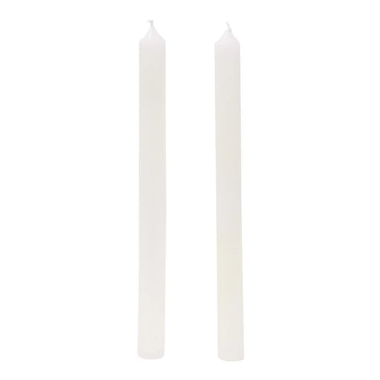 KG Enlighten 4Pk 10" Diner Candle, White, Unscented (Az)