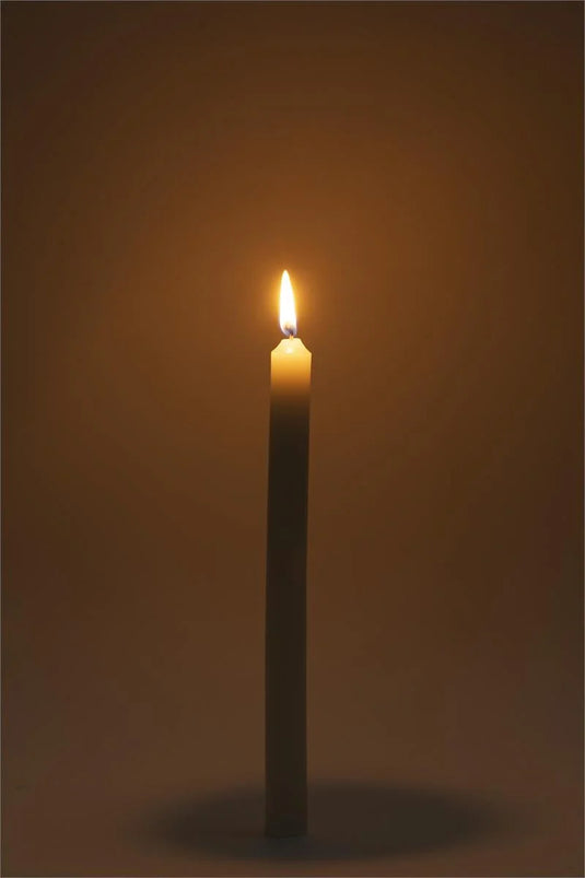 KG Enlighten 4Pk 10" Diner Candle, White, Unscented (Az)