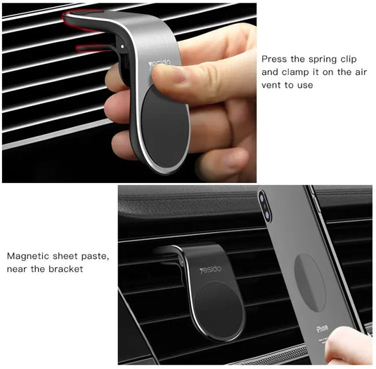 Magnet Mobile Phone Mount Stand Holder For Car Air Vent