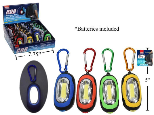 Focus Elec, Portable COB Keychain Light, (HZ) BATT INCL
