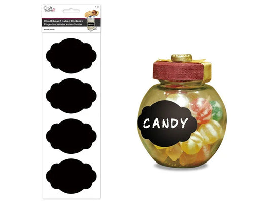 Craft Decor: 2.5"x3.75" Chalkboard Label Sticker D) Style #4