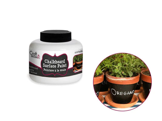 Craft Decor: 200ml Chalk-It-Up Chalkboard Surface Paint A) Black