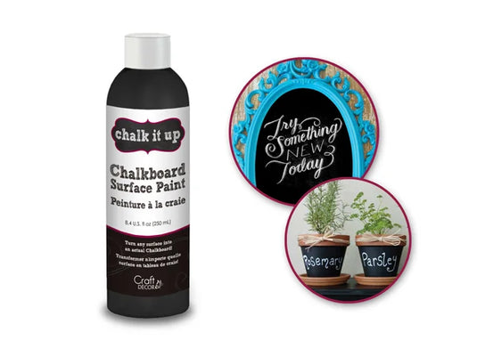 Craft Decor: 250ml Chalk-It-Up Chalkboard Surface Paint