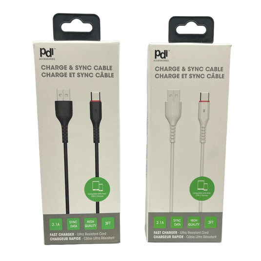 3FT Length USB Type-C Charge and Sync cable for New Android Phones