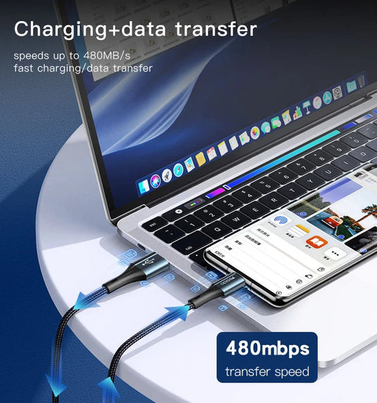 Fast Charging Data Cable USB to Lighting Cotton Braded Cable