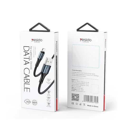 Fast Charging Data Cable USB to Lighting Cotton Braded Cable