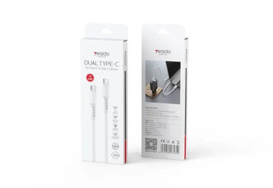 1Meter 60W PVC Cable Type-C To Type-C Fast Charge Data Cable