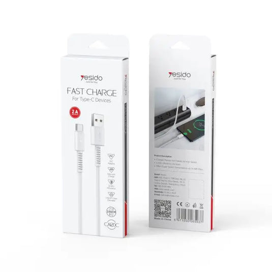 QC 1 meter PVC material USB To Type-C IP Micro Data Cable