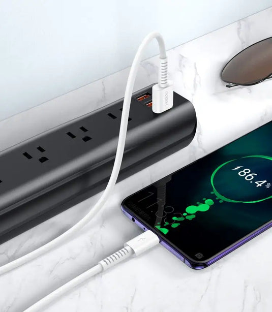 QC 1 meter PVC material USB To Type-C IP Micro Data Cable