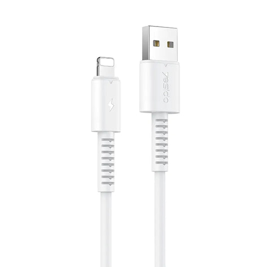 1M PVC USB to Lighting 2.4A Fast Charging Data Cable For iPhone