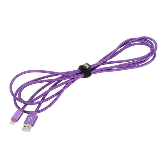 iFocus 8ft. Lightning Braided cable, Velcro strap
