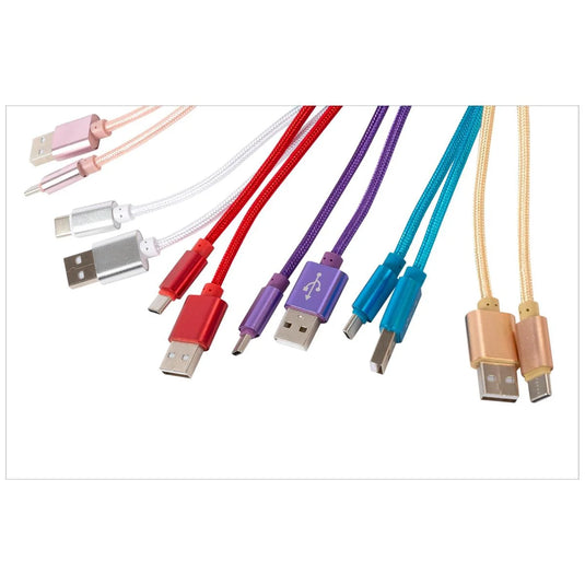 iFocus 8ft. Type C Braided cable, Velcro strap