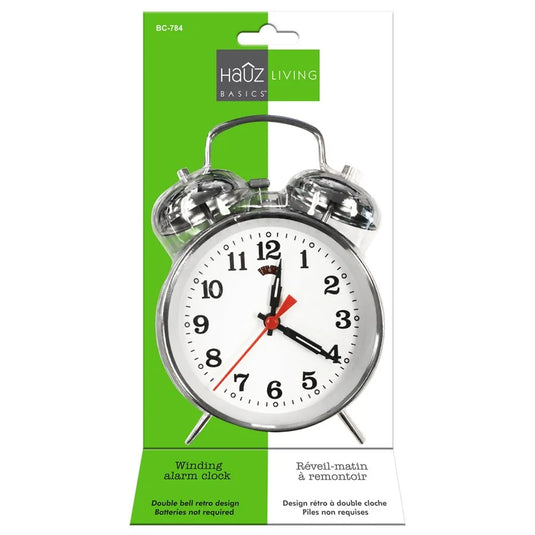 KEYWIND ALARM CLOCK; LARGE