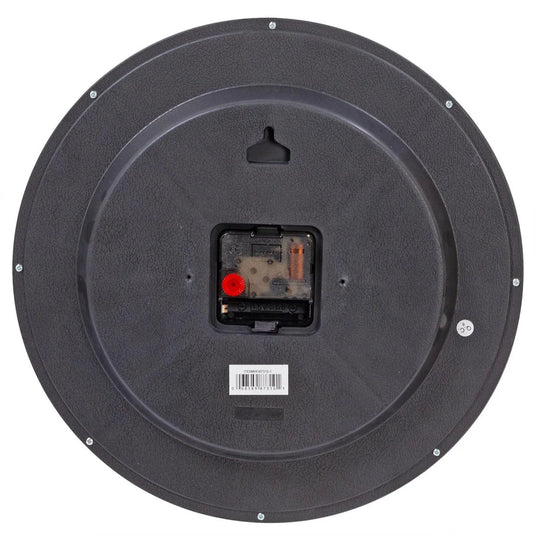 KG Synchro Silent 12" Wall Clock (NON-TICKING)-BLACK, 0.75in D (AZ)