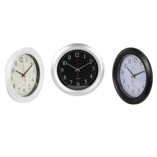 KG Olson 11" Wall Clock, 3 Col Sweep 2Nd Hand (Az)