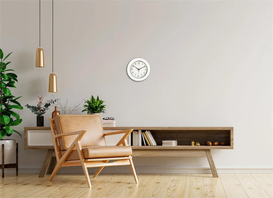 KG Olson 11" Wall Clock, 3 Col Sweep 2Nd Hand (Az)