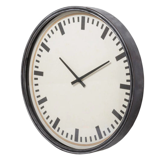 KG Simard 23.5" Wall Clock Metal+Glass (Az)