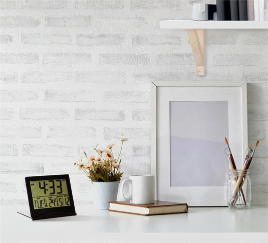 KG Flip Travel Alarm Clock-Black (AZ)