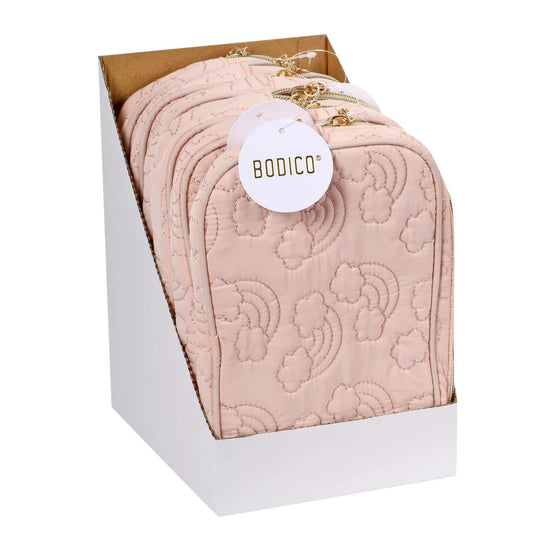 Bodico, Cosmetic Bag, soft pink, rainbow, 20X4X13cm
