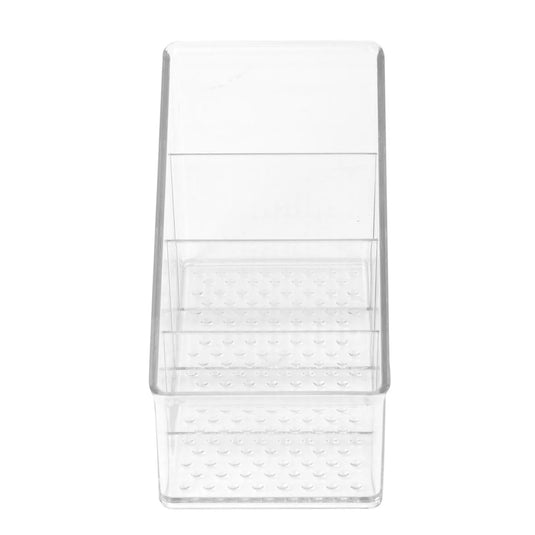 Bodico, 4 Section organizer tiered, 15*7*8.8cm, clear, label