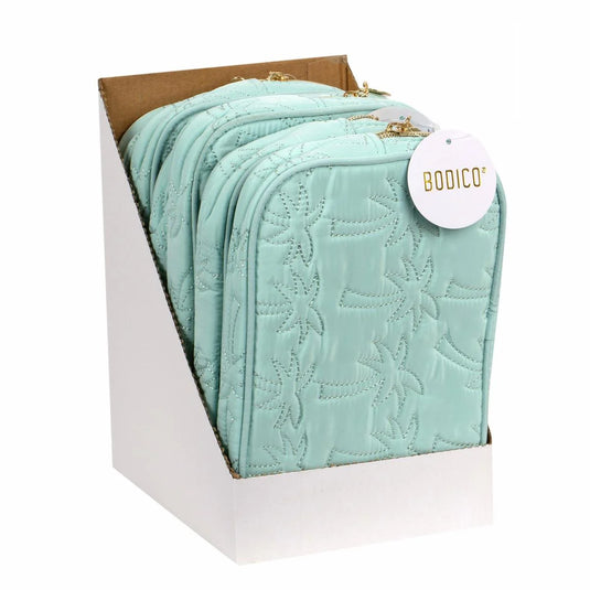Bodico, Cosmetic Bag, mint green, palm tree, 20X4X13cm