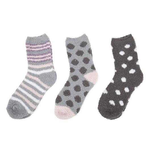 Sox, Fleece Socks, Crew Length, poly/span