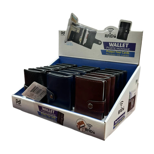 Card Eject RFID Wallet