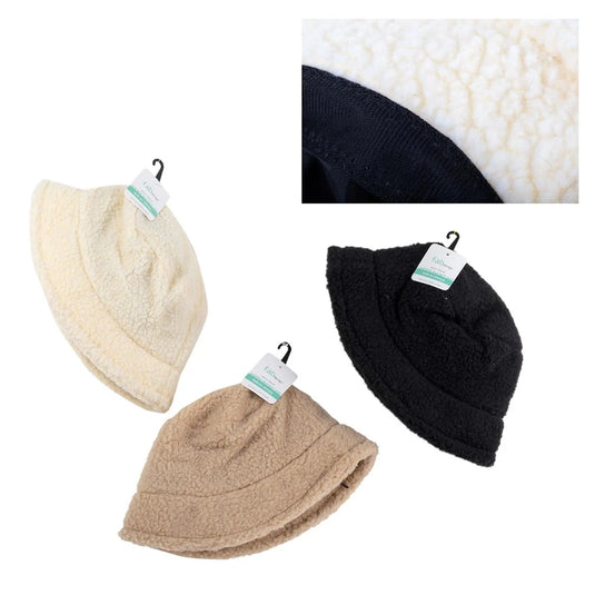 Nordic T. Adult Sherpa Bucket Hat ,One Size, j-hook w/cht