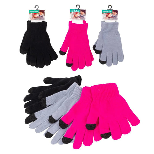 Nordic T. Adult Touch Screen Magic Glove,One Size,header w/j-hook