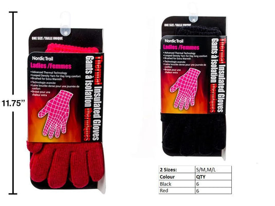 Nordic T. Thermal Insulated Ladies Gloves, wrap card
