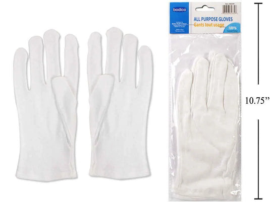 Bodico All Purpose Cotton Gloves (Pair) opp bag w/header(HZ)