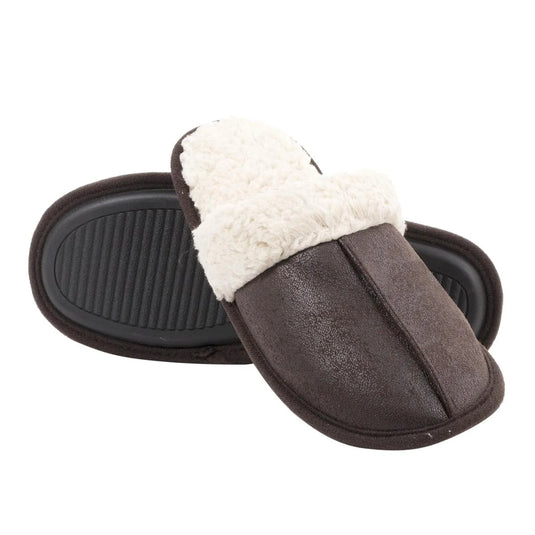 Bodico, Women's Sherpa Slipper w Memory Foam, 3 sizes, col box