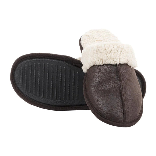 Bodico, Men's Sherpa Slipper w Memory Foam, col box