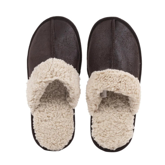 Bodico, Men's Sherpa Slipper w Memory Foam, col box