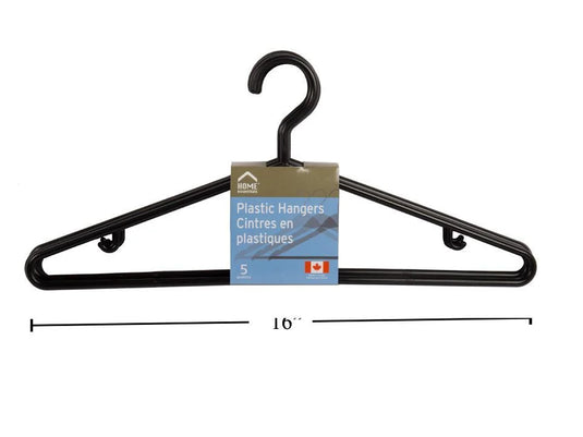 5-Pk Black Hangers