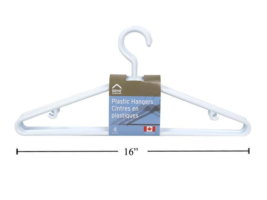 4-Pk White Hangers