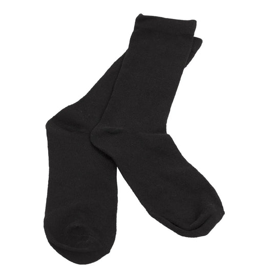 SOX, Men's Crew Socks, Black one size (6-12), h/c, 95poly/5span