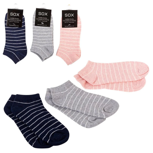 Sox, Ladies Stripe low-cut socks
